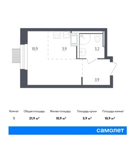 21,9 м², квартира-студия 5 861 862 ₽ - изображение 41