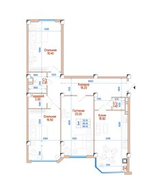 Квартира 98,4 м², 3-комнатная - изображение 1