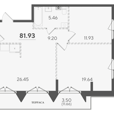 Квартира 81,9 м², 2-комнатная - изображение 2