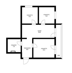 68,7 м², 3-комнатная квартира 6 500 000 ₽ - изображение 89