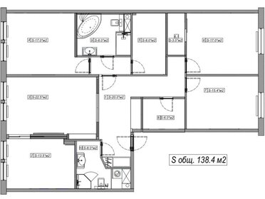 157 м², 4-комнатная квартира 88 860 000 ₽ - изображение 122