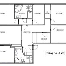 Квартира 138,4 м², 4-комнатная - изображение 3