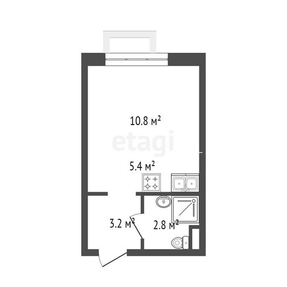 22,2 м², квартира-студия 8 700 000 ₽ - изображение 1