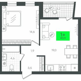 52,8 м², 1-комнатная квартира 7 000 000 ₽ - изображение 81