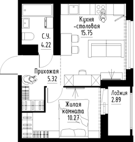 35 м², 1-комнатная квартира 6 000 000 ₽ - изображение 16