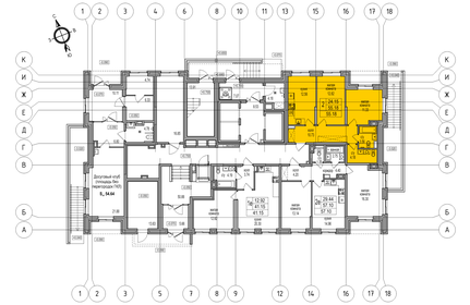 56,3 м², 2-комнатная квартира 10 300 000 ₽ - изображение 89