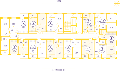 20,2 м², квартира-студия 3 295 000 ₽ - изображение 98