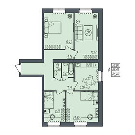 Квартира 86,5 м², 4-комнатная - изображение 1