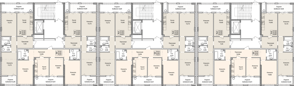 133 м², 3-комнатная квартира 13 200 000 ₽ - изображение 81