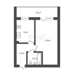 40,5 м², 1-комнатная квартира 4 165 000 ₽ - изображение 105