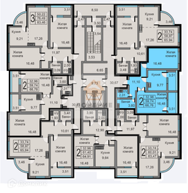 Квартира 66,8 м², 2-комнатная - изображение 1