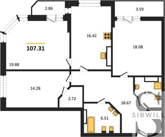 84,6 м², 3-комнатная квартира 10 600 000 ₽ - изображение 60