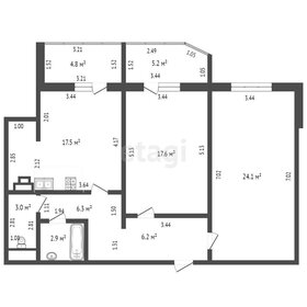 Квартира 77,6 м², 2-комнатная - изображение 1