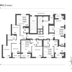 Квартира 73,8 м², 3-комнатная - изображение 3