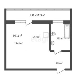 Квартира 28,1 м², студия - изображение 2