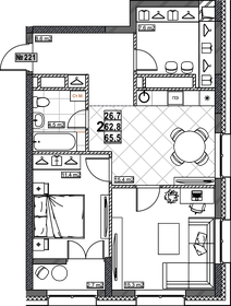 115,6 м², 3-комнатная квартира 19 500 000 ₽ - изображение 97