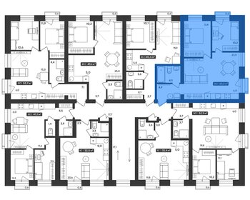 Квартира 63,3 м², 2-комнатная - изображение 2