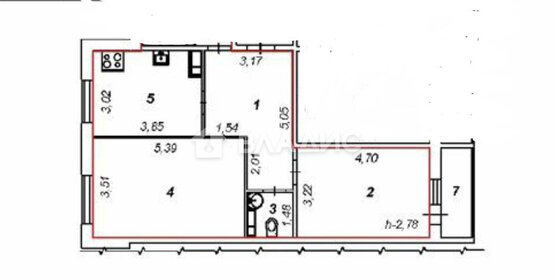 65,8 м², 2-комнатная квартира 5 314 058 ₽ - изображение 16