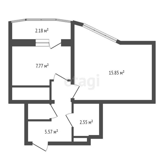 33,8 м², 1-комнатная квартира 3 955 000 ₽ - изображение 51