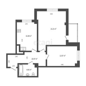 60,8 м², 2-комнатная квартира 8 100 000 ₽ - изображение 51
