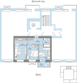 Квартира 53 м², 2-комнатная - изображение 2