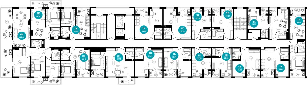 114 м², 3-комнатная квартира 42 000 000 ₽ - изображение 73