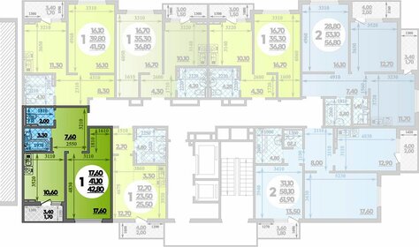 42,6 м², 1-комнатная квартира 5 150 000 ₽ - изображение 67