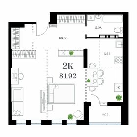 Квартира 81,9 м², 2-комнатная - изображение 1