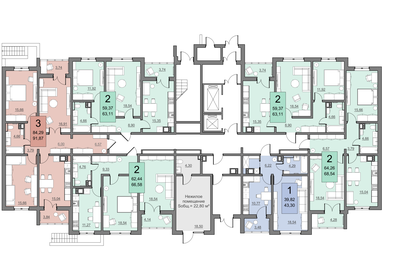 49,6 м², 2-комнатная квартира 4 000 000 ₽ - изображение 120