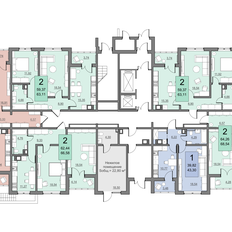 Квартира 62,4 м², 2-комнатная - изображение 3