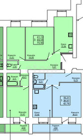 Квартира 72,8 м², 3-комнатная - изображение 2