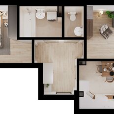 Квартира 61,9 м², 2-комнатная - изображение 3