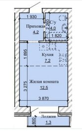 Квартира 29 м², студия - изображение 1