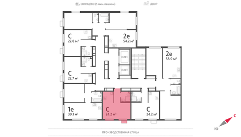 24,2 м², квартира-студия 11 415 406 ₽ - изображение 32