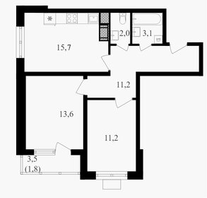 32,7 м², 1-комнатная квартира 2 900 000 ₽ - изображение 49