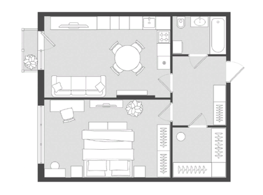 62 м², квартира-студия 11 052 000 ₽ - изображение 10