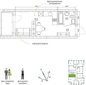 Квартира 28 м², студия - изображение 2