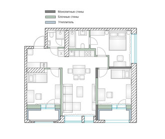 Квартира 76 м², 3-комнатная - изображение 3