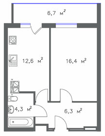 43 м², 1-комнатная квартира 4 166 150 ₽ - изображение 11