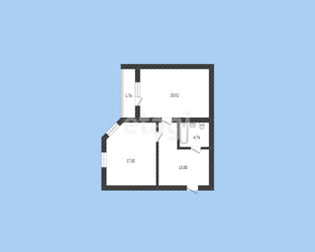 46 м², 1-комнатная квартира 5 400 000 ₽ - изображение 62