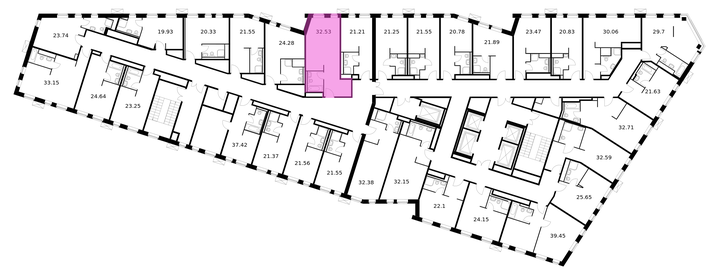 33,2 м², апартаменты-студия 7 771 470 ₽ - изображение 23