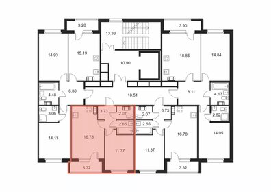 38,3 м², 1-комнатная квартира 5 930 300 ₽ - изображение 28