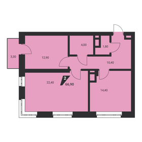 81 м², 2-комнатная квартира 11 000 000 ₽ - изображение 40