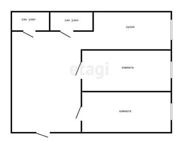 Квартира 64,2 м², 2-комнатная - изображение 1