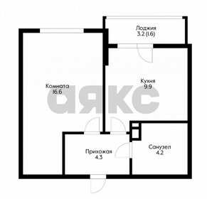 Квартира 36,6 м², 1-комнатная - изображение 1