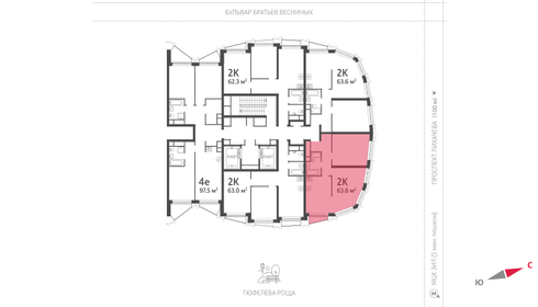 64 м², 2-комнатная квартира 31 500 000 ₽ - изображение 4