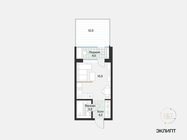 29 м², квартира-студия 4 200 000 ₽ - изображение 76