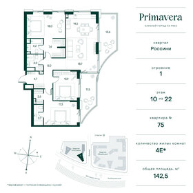 128,4 м², 3-комнатная квартира 88 005 360 ₽ - изображение 22