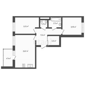 Квартира 61,1 м², 2-комнатная - изображение 3