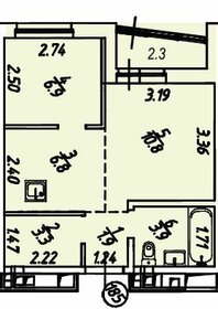 38,3 м², 1-комнатная квартира 7 620 000 ₽ - изображение 1